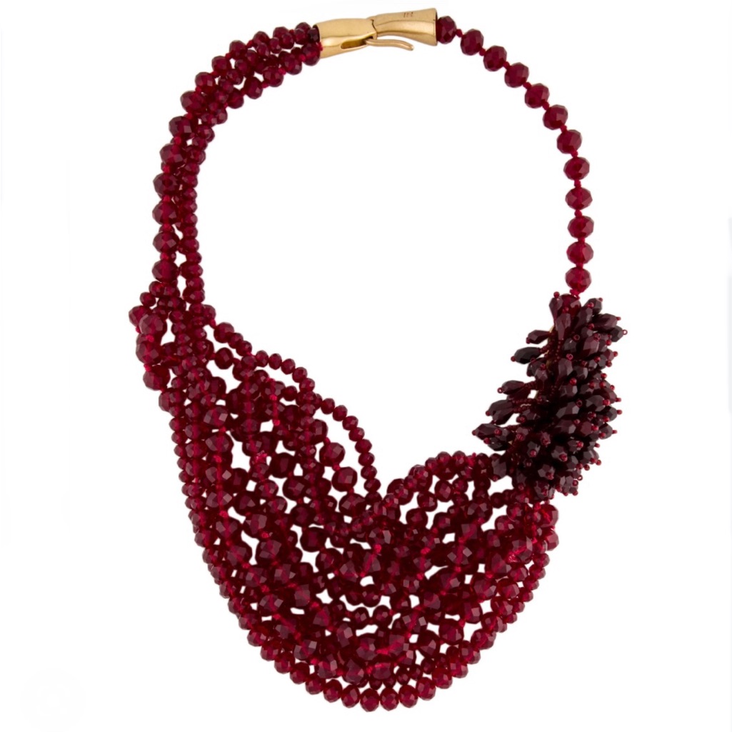 India Hicks Seeing Red Multistrand Beaded Necklace